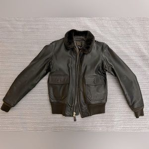 Cockpit USA NAVY Mil Spec G1 Leather Flight Jacket